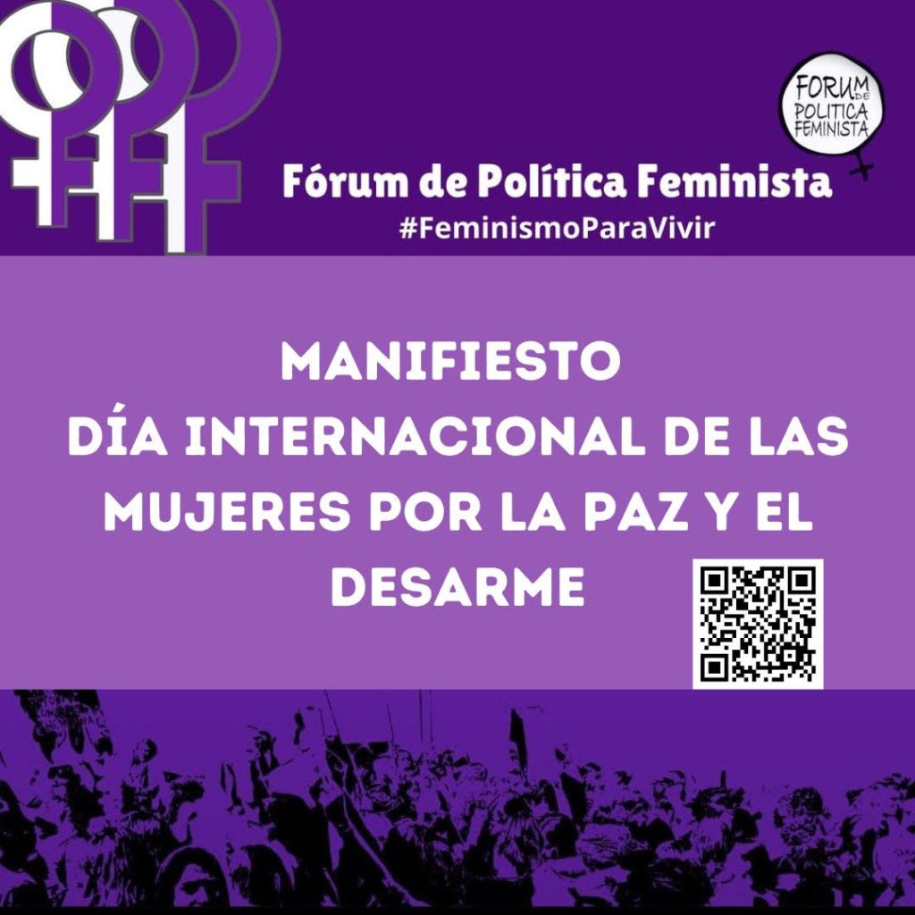 Manifiesto Día Internacional de las Mujeres por la Paz y el Desarme